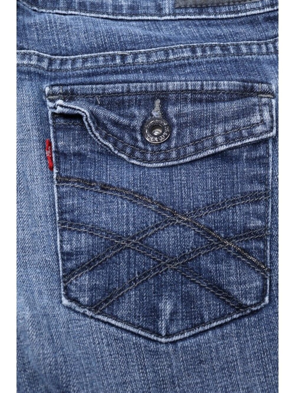 Y2K Levi's 545 Jeans Womens 10 Bootcut Embroidery Bratz Doll McBling Western VTG - Picture 9 of 12